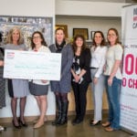 Cheque presented to Calgary Meals on Wheels