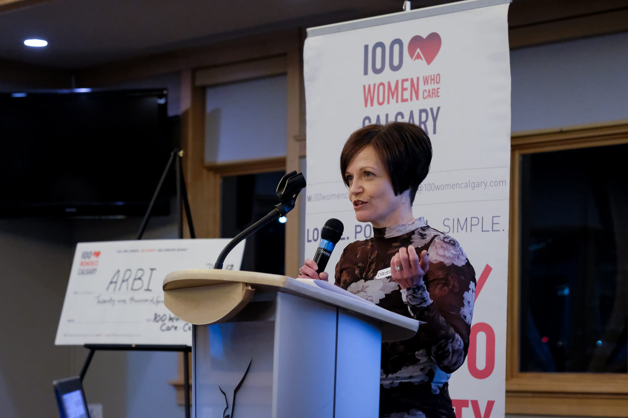 Christine Mack-Granger spoke for Calgary Health Trust - Grief Support Program