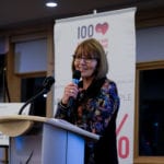 Geri Moon spoke for Hospice Calgary Society (Sage Centre Child + Family Grief Services).