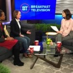 alison lapczuk and heather tomlinson on breakfast television with Leah Sarich