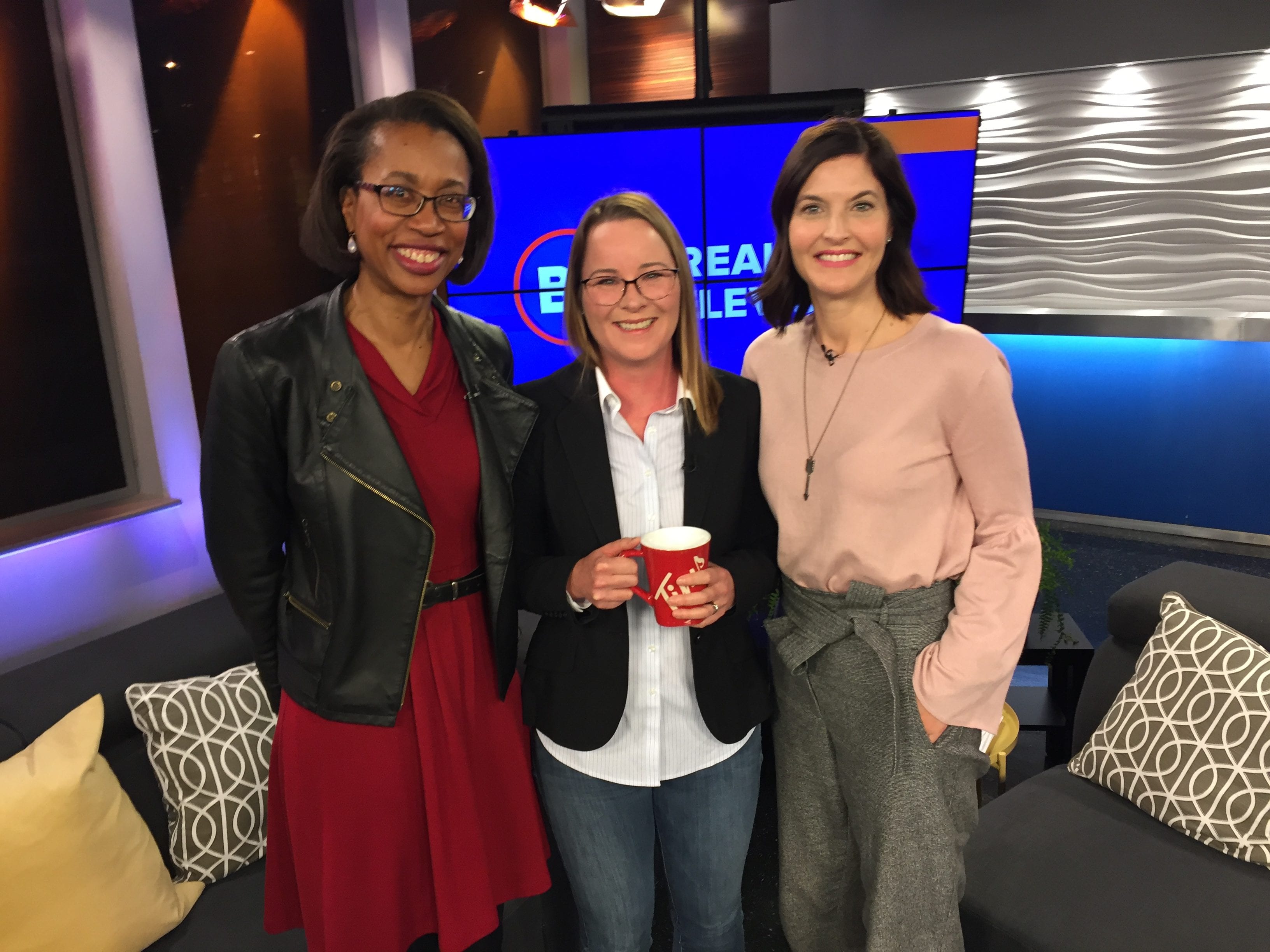 alison lapczuk and heather tomlinson on breakfast television with Leah Sarich
